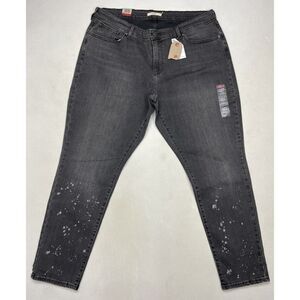 Levi's 711 Skinny Denim Jeans Women Size 20W Black NWT